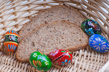 Image showing Bread & eggs