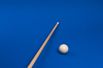 Image showing Cue Stick and the ball