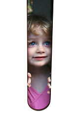 Image showing Blue eyed girl look