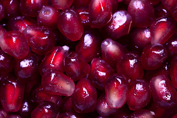 Image showing Pomegranate seeds background