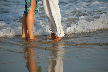 Image showing Couple on the beach 