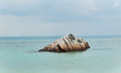 Image showing Rock in ocean