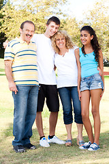 Image showing Happy family of four