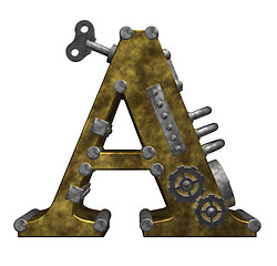 Image showing steampunk letter a