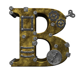 Image showing steampunk letter b