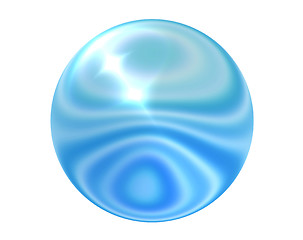 Image showing transparent blue sphere