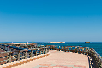 Image showing Beach promenade