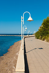 Image showing Beach promenade