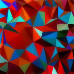 Image showing Polygon triangle abstract background. EPS 8