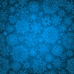 Image showing Seamless deep blue christmas pattern. EPS 8