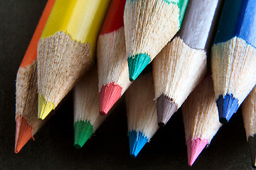 Image showing crayon points