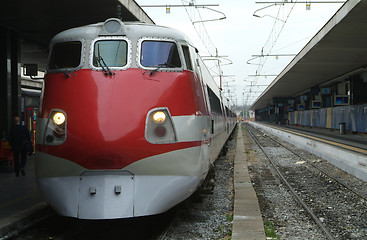 Image showing Italian express train at Termini, Rome