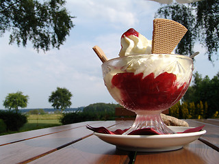 Image showing cup of ice cream