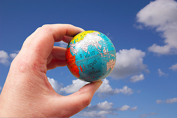 Image showing world at your fingertips