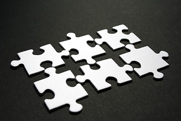 Image showing black and white jigsaw