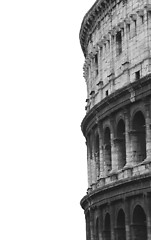 Image showing Detail of Colosseum, isolated