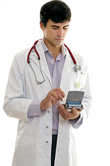 Image showing Doctor using technology