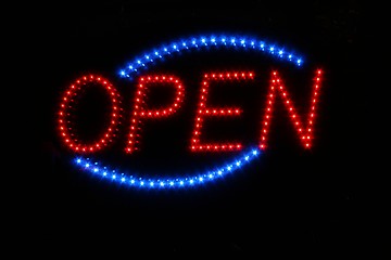 Image showing Neon OPEN Sign