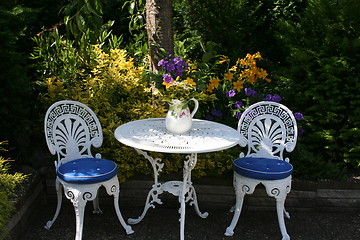 Image showing Lovely corner in the garden