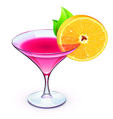 Image showing pink cocktail