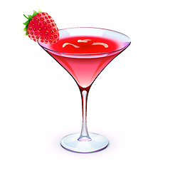 Image showing red cocktail