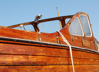 Image showing wooden boat