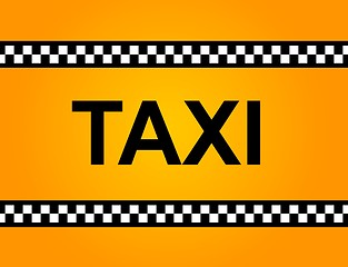 Image showing TAXI Sign