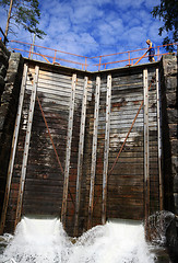 Image showing Inside the staircase