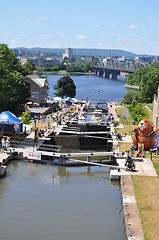 Image showing Rideau Canal Locks in Ottawa