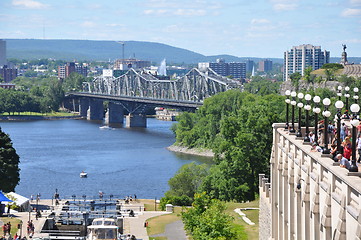 Image showing Rideau Canal Locks in Ottawa