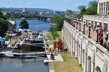 Image showing Rideau Canal Locks in Ottawa