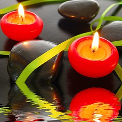 Image showing spa candle