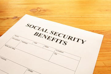 Image showing social security benefits