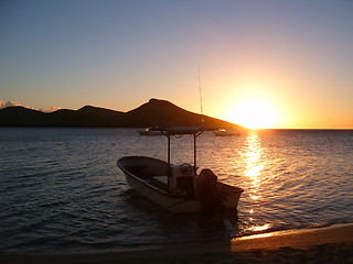 Image showing Boat on the sea