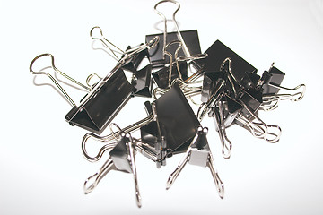 Image showing pile of binder clips