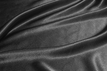 Image showing black satin background