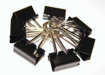 Image showing wheel of binder clips