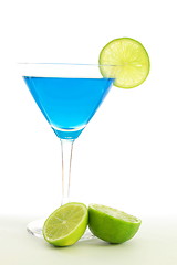 Image showing cocktail with blue Curacao