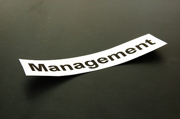 Image showing management