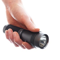 Image showing hand and flashlight