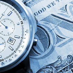 Image showing money and watch