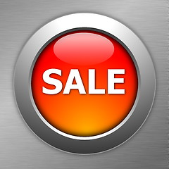 Image showing red sale button
