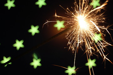 Image showing holiday sparkler