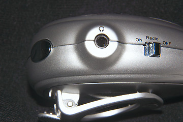 Image showing pedometer showing radio and earphone sockets