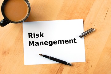 Image showing risk management