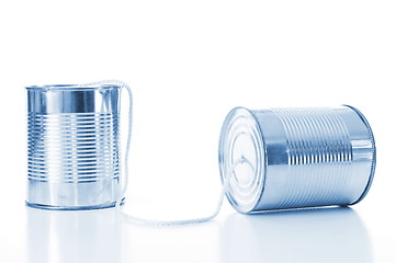 Image showing tin can phone