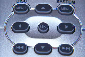 Image showing control buttons on a remote control