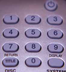 Image showing remote control buttons