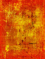 Image showing red gold grunge