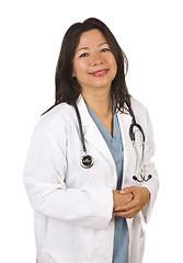 Image showing Attractive Hispanic Doctor or Nurse